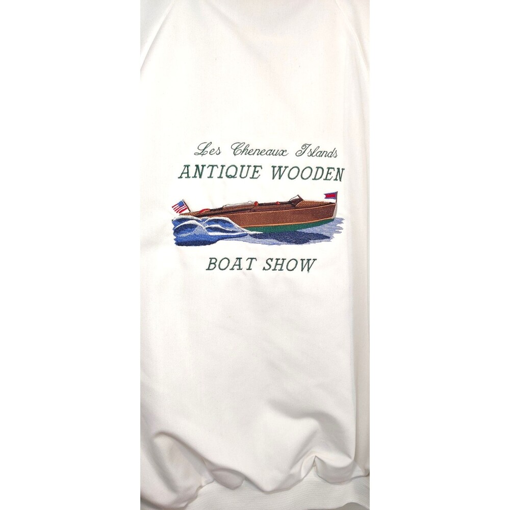 Vtg Hartwell Jacket Mens 2XL Les Cheneaux Islands Antique Boat Show 90s-Rare - Picture 6 of 6